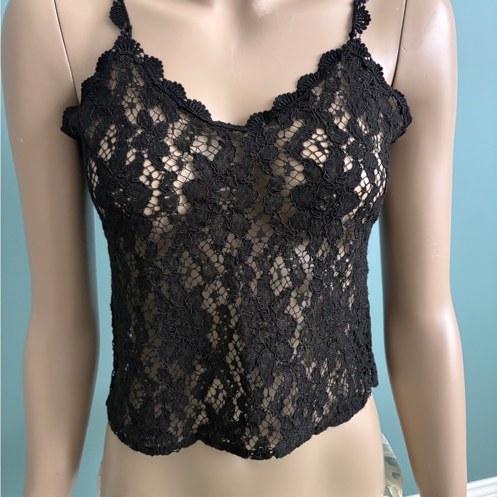 SEXY ALL OVER LACE CAMI / CROP TOP